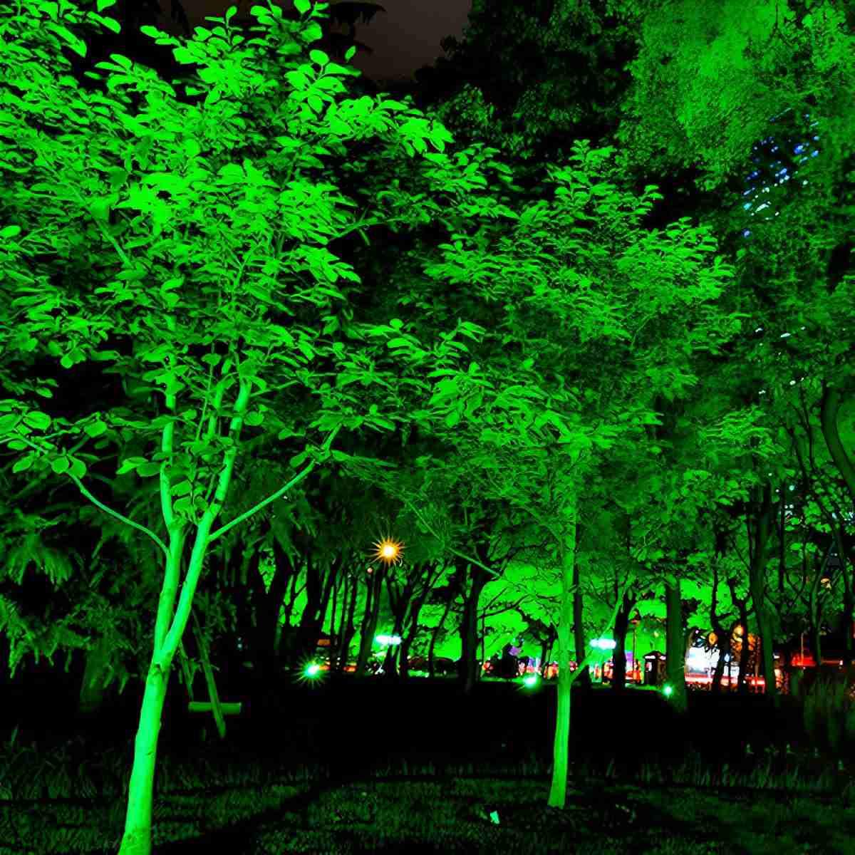 Outdoor RGB Tree Spot Light Waterproof with Remote, Color Landscape Light - Garden Uplighting Spotlight for Yard Patio Wall