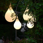 Outdoor Hanging Light Waterproof, Water Drop LED Pendant Lantern - Modern Exterior Ceiling Lighting for Porch Patio Gazebo Garden