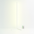 Adjustable Black Floor Lamp with Remote Control and 16 Million Colours 1