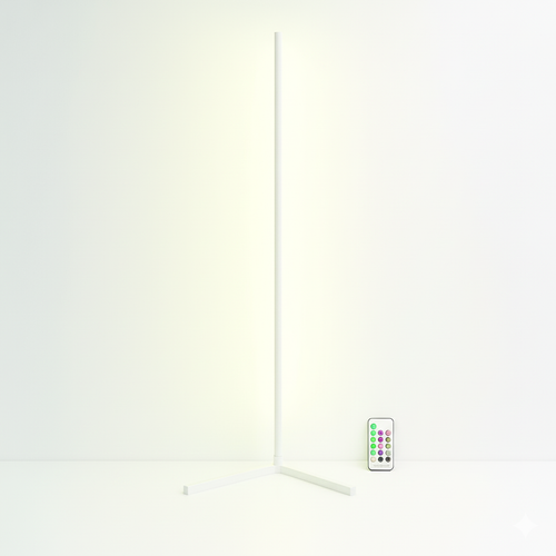 Adjustable Black Floor Lamp with Remote Control and 16 Million Colours 1