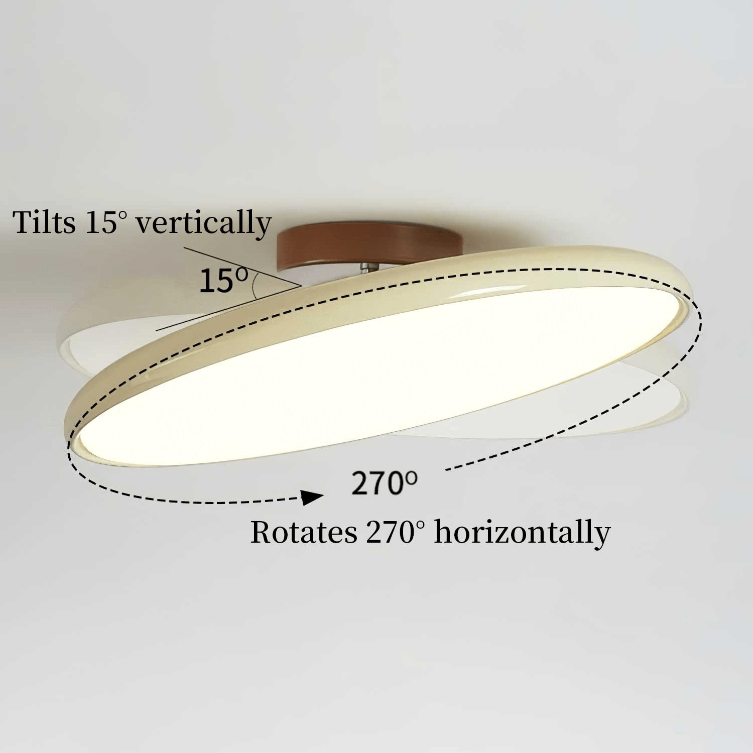Adjustable Flush Mount Ceiling Light in Colorful Metal and Acrylic Design for Modern Spaces 3