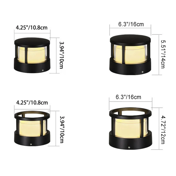 Aluminum Cylinder LED Landscape Light