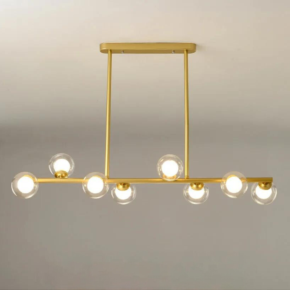 Amara Modern Horizontal Chandelier - Elegant Lighting Fixture for Dining and Living Spaces 12