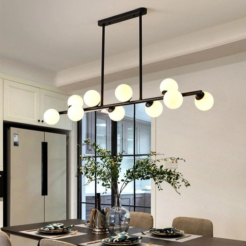 Amara Modern Horizontal Chandelier - Elegant Lighting Fixture for Dining and Living Spaces 2