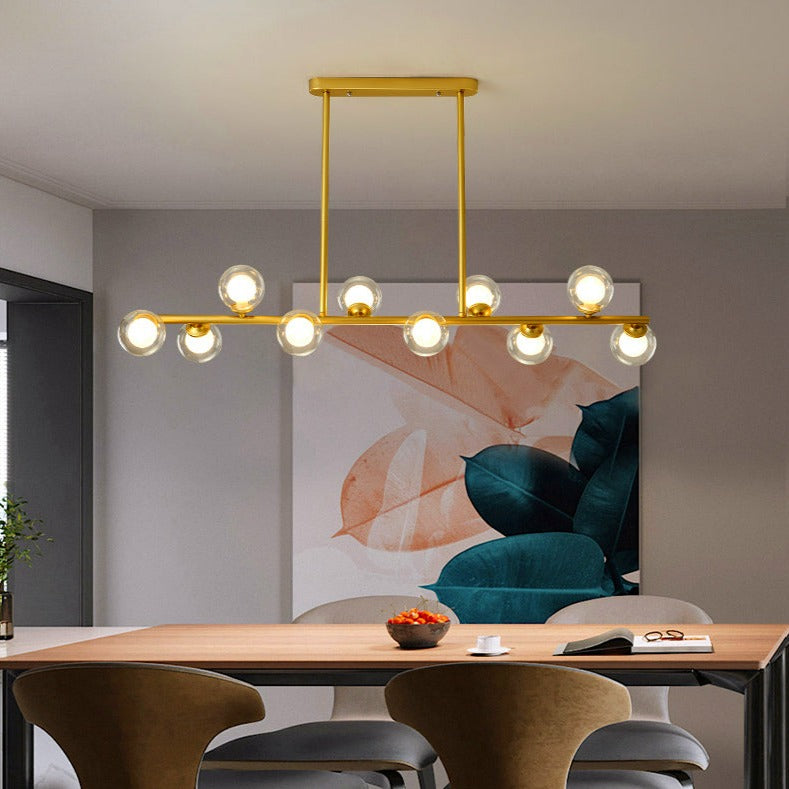 Amara Modern Horizontal Chandelier - Elegant Lighting Fixture for Dining and Living Spaces 3