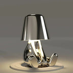 Artistic Table Lamp with ABS Resin and Cordless Design for Soft Lighting 10