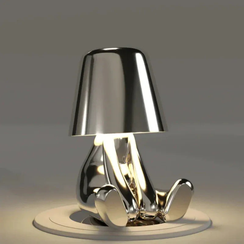 Artistic Table Lamp with ABS Resin and Cordless Design for Soft Lighting 10