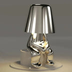 Artistic Table Lamp with ABS Resin and Cordless Design for Soft Lighting 13