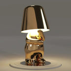 Artistic Table Lamp with ABS Resin and Cordless Design for Soft Lighting 3