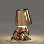 Artistic Table Lamp with ABS Resin and Cordless Design for Soft Lighting 4