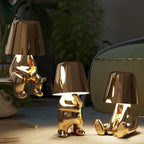 Artistic Table Lamp with ABS Resin and Cordless Design for Soft Lighting 6