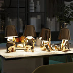 Artistic Table Lamp with ABS Resin and Cordless Design for Soft Lighting 8