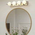 Bathroom Wall Light Fixtures with Vintage Globe Bulbs and Adjustable Temperature 0