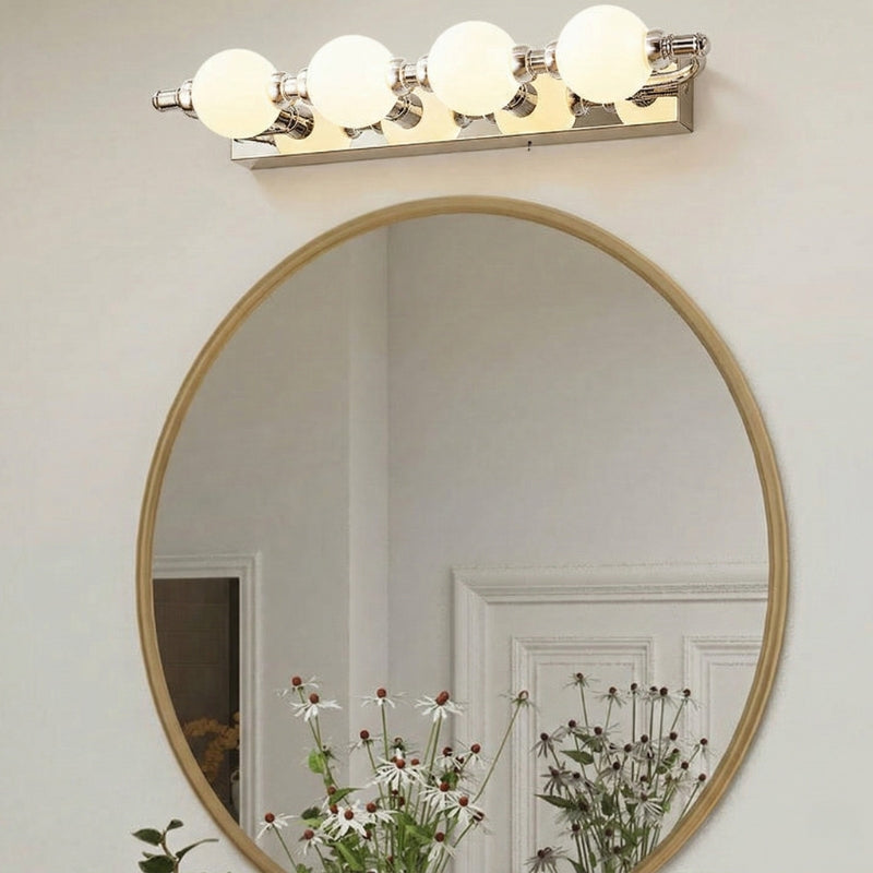 Bathroom Wall Light Fixtures with Vintage Globe Bulbs and Adjustable Temperature 0