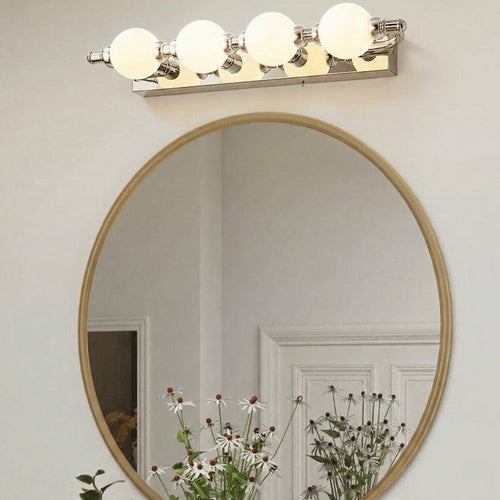 Bathroom Wall Light Fixtures with Vintage Globe Bulbs and Adjustable Temperature 0