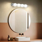 Bathroom Wall Light Fixtures with Vintage Globe Bulbs and Adjustable Temperature 2