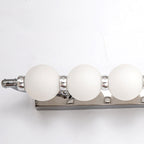 Bathroom Wall Light Fixtures with Vintage Globe Bulbs and Adjustable Temperature 3