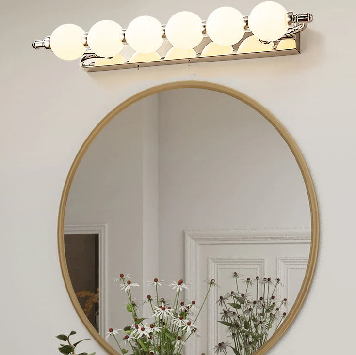 Bathroom Wall Light Fixtures with Vintage Globe Bulbs and Adjustable Temperature 4
