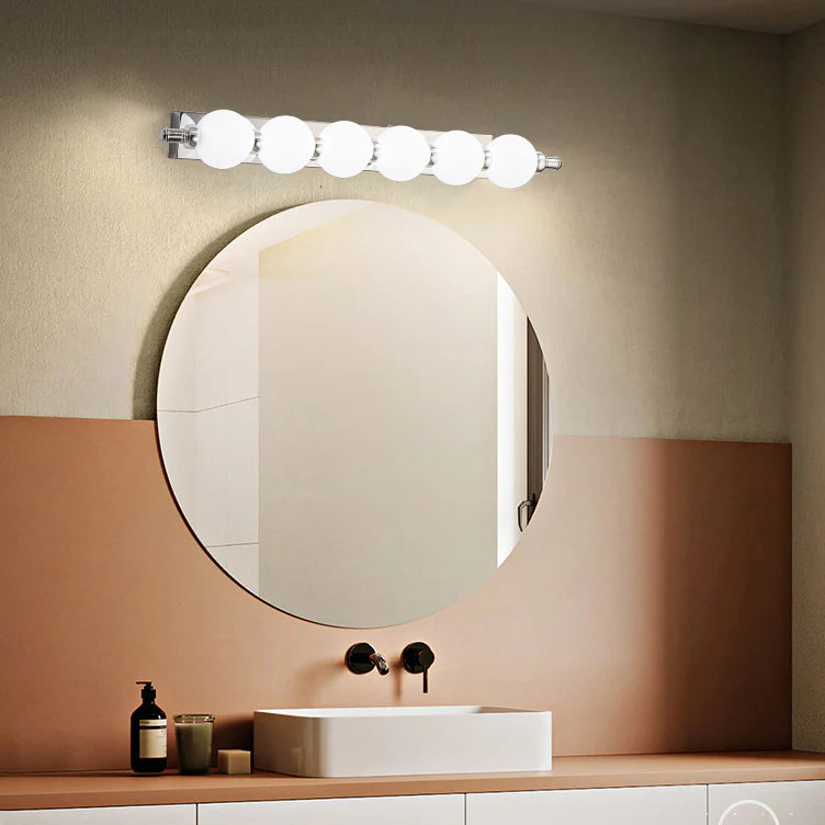 Bathroom Wall Light Fixtures with Vintage Globe Bulbs and Adjustable Temperature 7