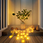 Battery Operated Olive Branch LED Lights – Warm White Decorative Twig Lights for Home Decor 6