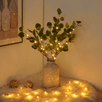 Battery Operated Olive Branch LED Lights – Warm White Decorative Twig Lights for Home Decor 7