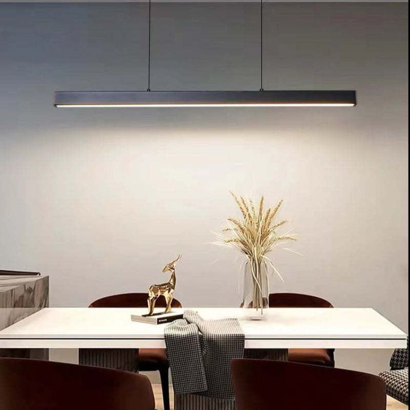 Black Metal LED Pendant Light for Kitchen Island and Dining Room 2