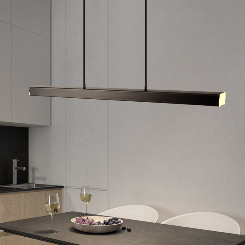 Black Metal LED Pendant Light for Kitchen Island and Dining Room 3