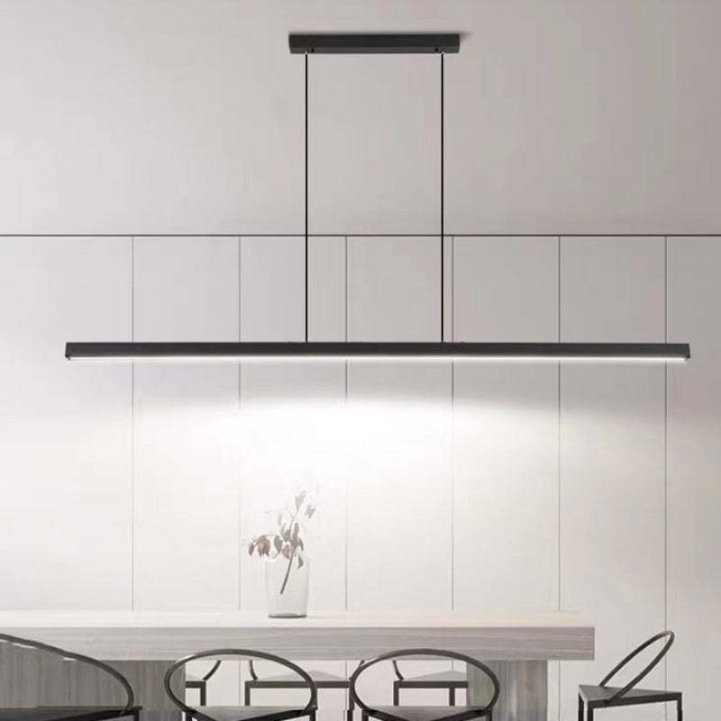 Black Metal LED Pendant Light for Kitchen Island and Dining Room 4