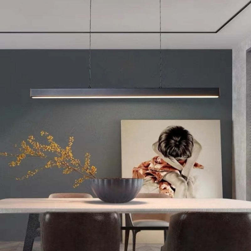 Black Metal LED Pendant Light for Kitchen Island and Dining Room 5