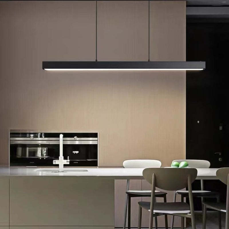 Black Metal LED Pendant Light for Kitchen Island and Dining Room 7