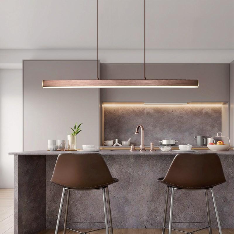 Black Metal LED Pendant Light for Kitchen Island and Dining Room 8