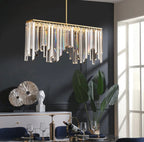Chandelier Light with Crystal Accents and Copper Finish for Home Decor 2