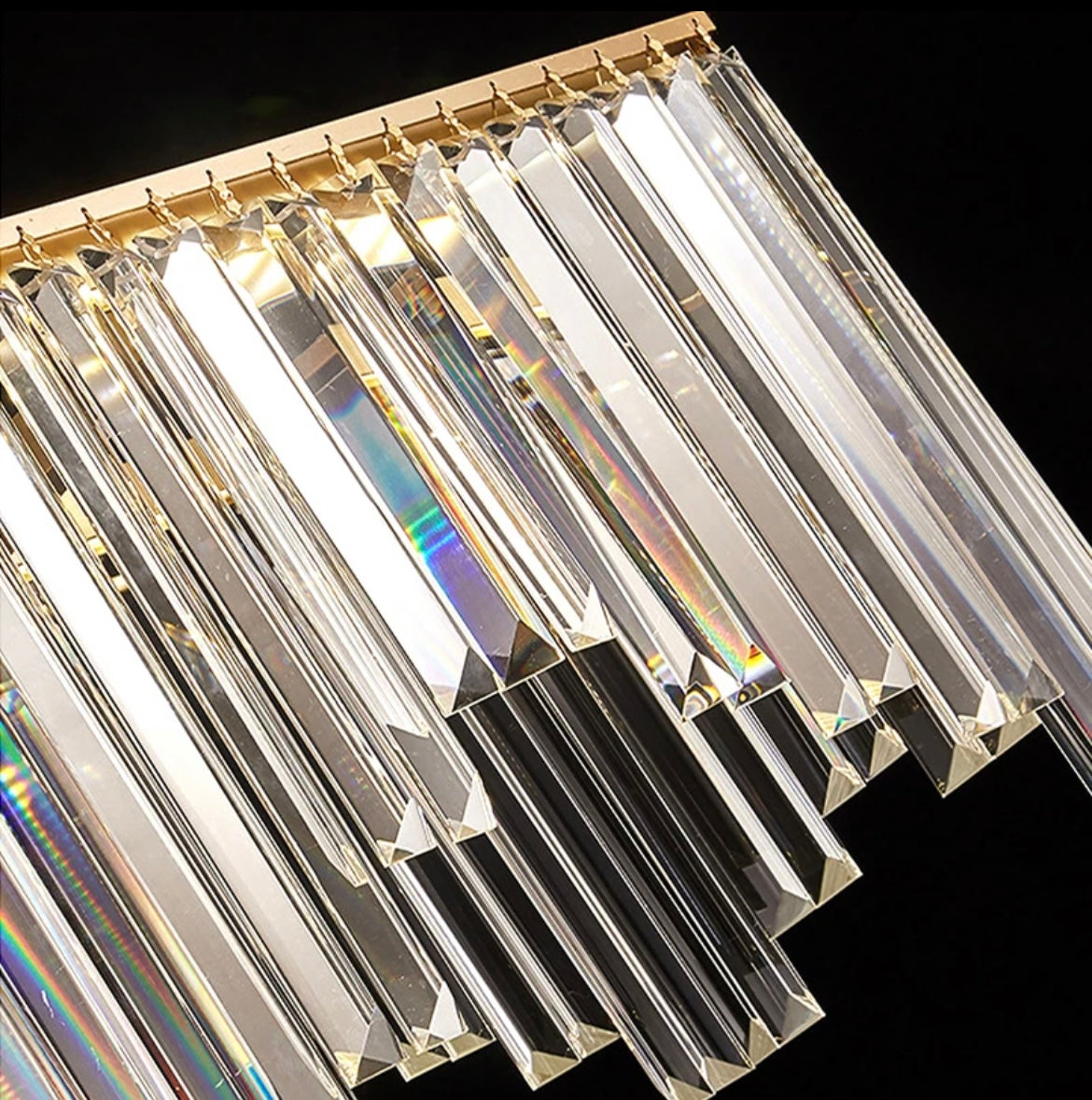 Chandelier Light with Crystal Accents and Copper Finish for Home Decor 3