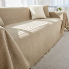 Chenille Sofa Cover, Pet-Friendly and Wrinkle-Resistant, Soft Plush Slipcover for Standard Sofas - Cozy Winter Decor 11