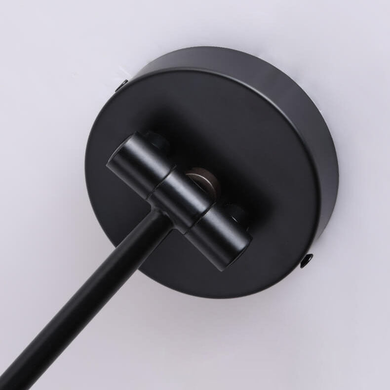 Cone Swing Arm Wood Wall Sconce