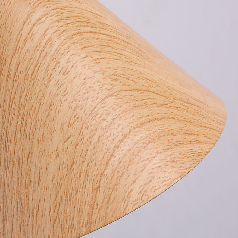 Cone Swing Arm Wood Wall Sconce