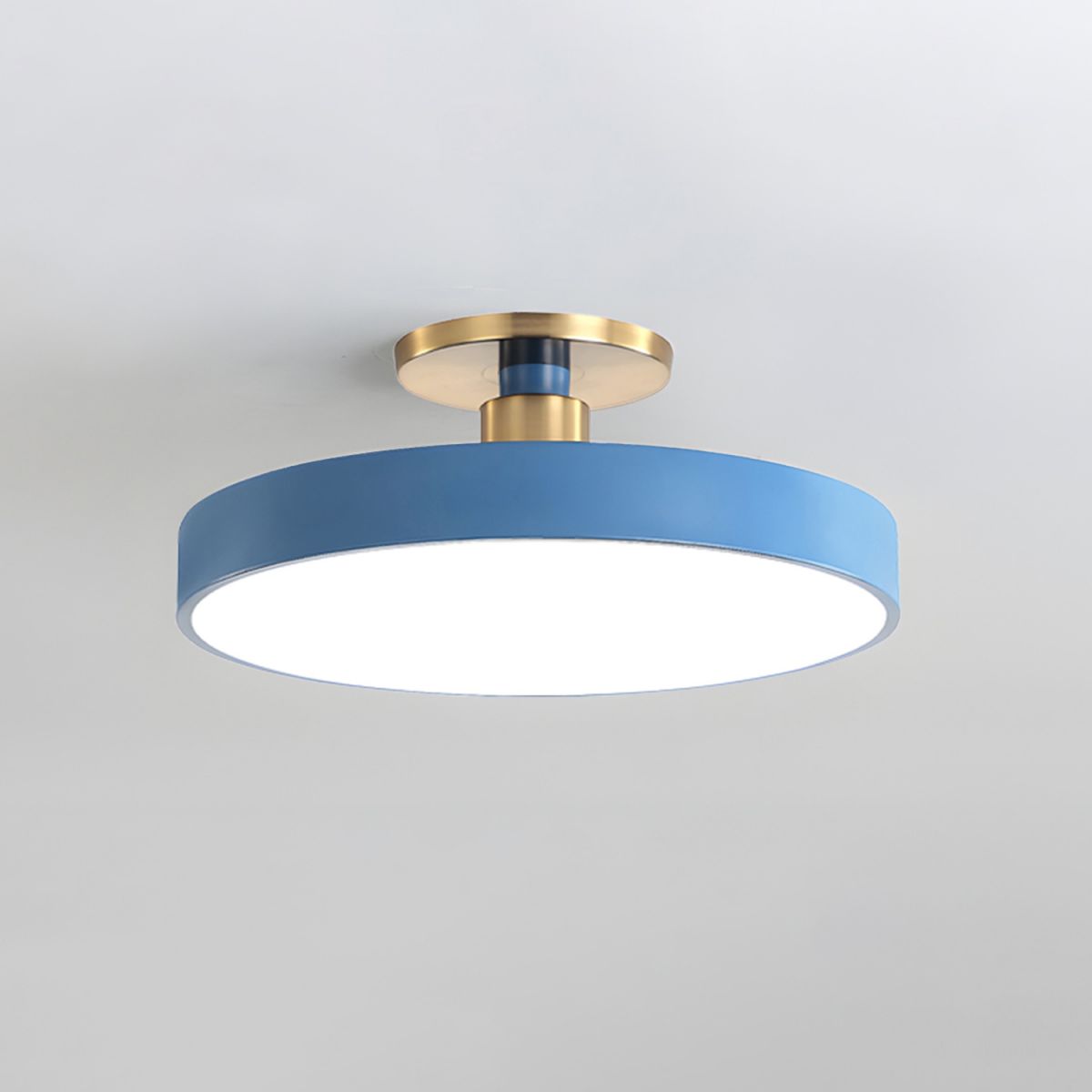 Contemporary LED Ceiling Light Fixture with Round Acrylic Shade 7