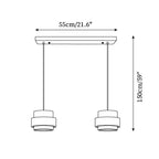 Contemporary Pendant Light with Travertine Shade and Wood Accent 7