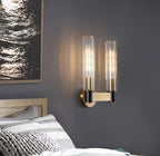 Contemporary Wall Light in Brass Finish with LED Bulbs for Modern Interiors 1