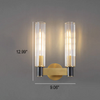 Contemporary Wall Light in Brass Finish with LED Bulbs for Modern Interiors 3