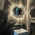 Contemporary Wall Light with Glass and Metallic Finish for Bathrooms 2