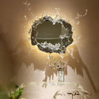 Contemporary Wall Light with Glass and Metallic Finish for Bathrooms 4
