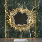 Contemporary Wall Light with Glass and Metallic Finish for Bathrooms 6