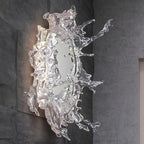 Contemporary Wall Light with Glass and Metallic Finish for Bathrooms 7