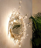 Contemporary Wall Light with Glass and Metallic Finish for Bathrooms 8