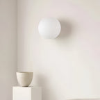Contemporary Wall Sconce Lighting with Glass Shade and Adjustable Design 6
