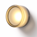 Contemporary Wall Sconce with Glass Shade and Aluminium Body 0