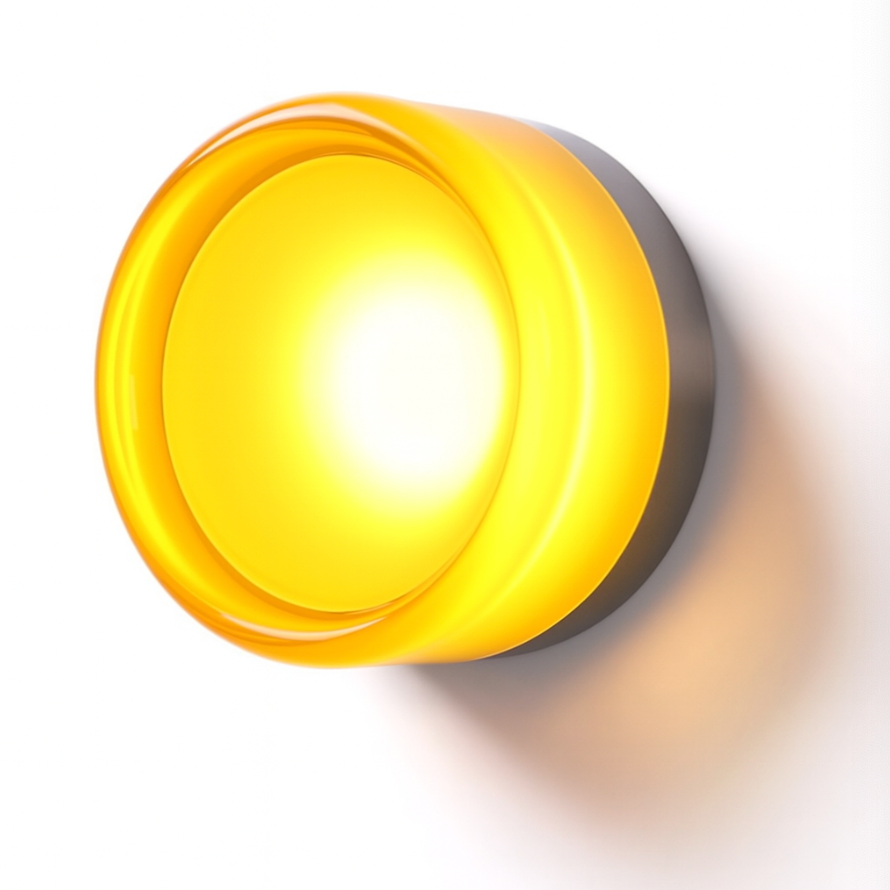Contemporary Wall Sconce with Glass Shade and Aluminium Body 2