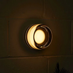 Contemporary Wall Sconce with Glass Shade and Aluminium Body 8