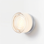 Contemporary Wall Sconce with Glass Shade and Aluminium Body 9